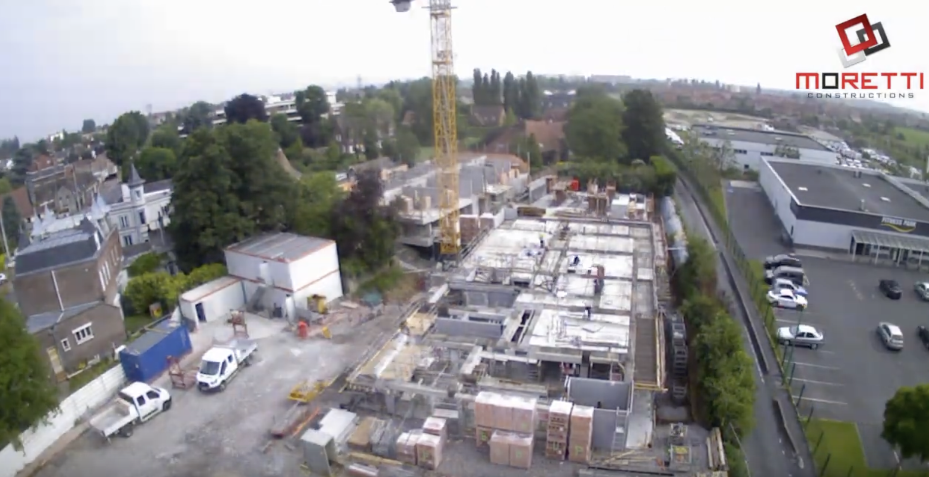  Chronophotographie de construction de logements à Ronchin 