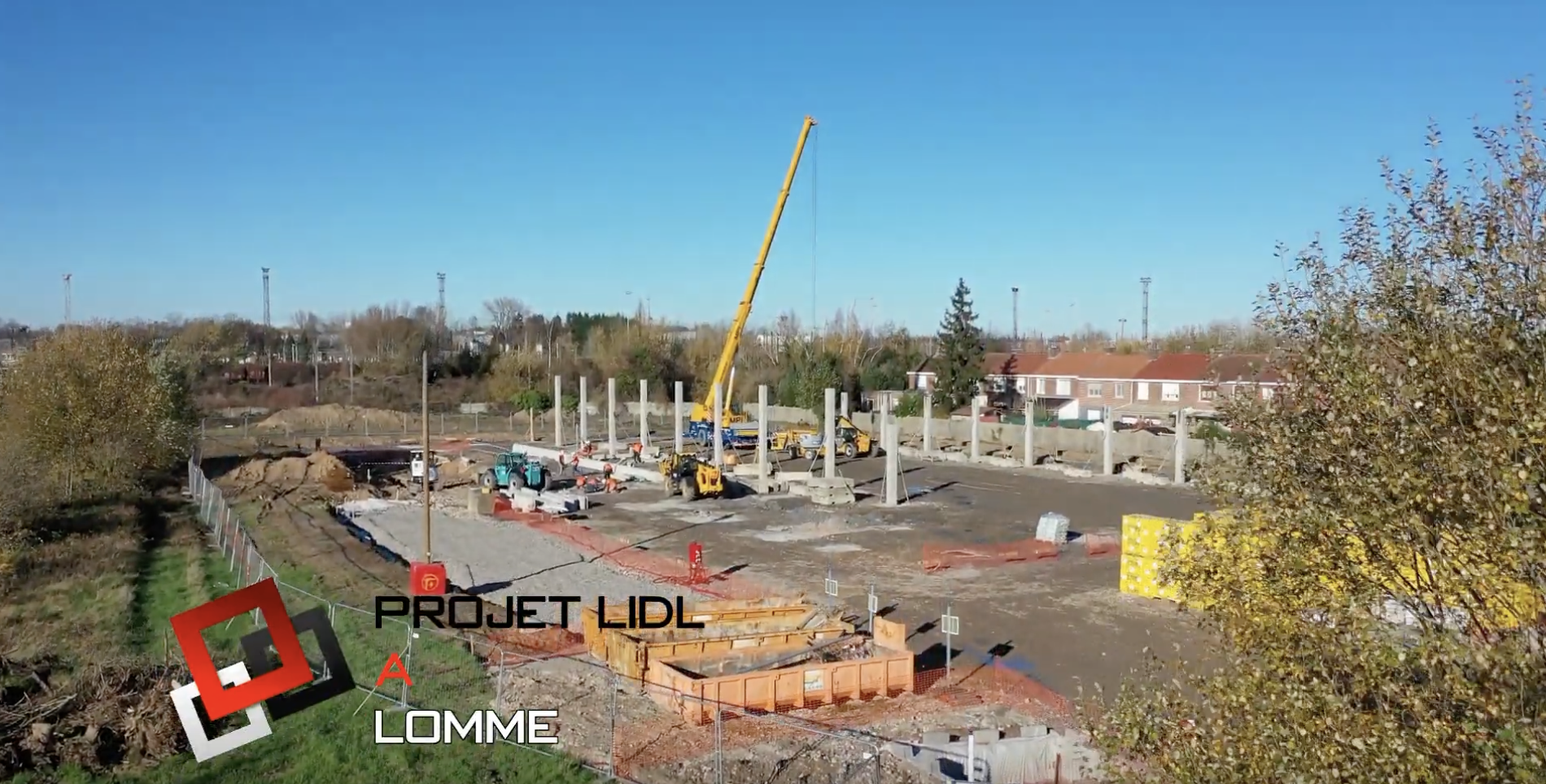 Construction d'un LIDL à Lomme